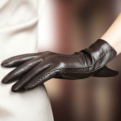 Женские кожаные перчатки W002